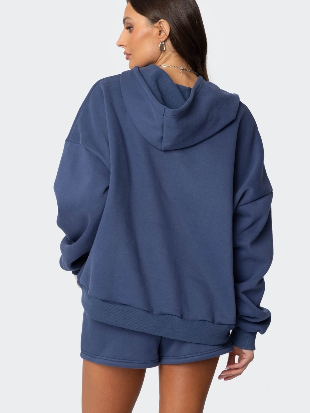EDIKTED SET Mon Cherie Hoodie And Shorts Size Small - Picture 2 of 4